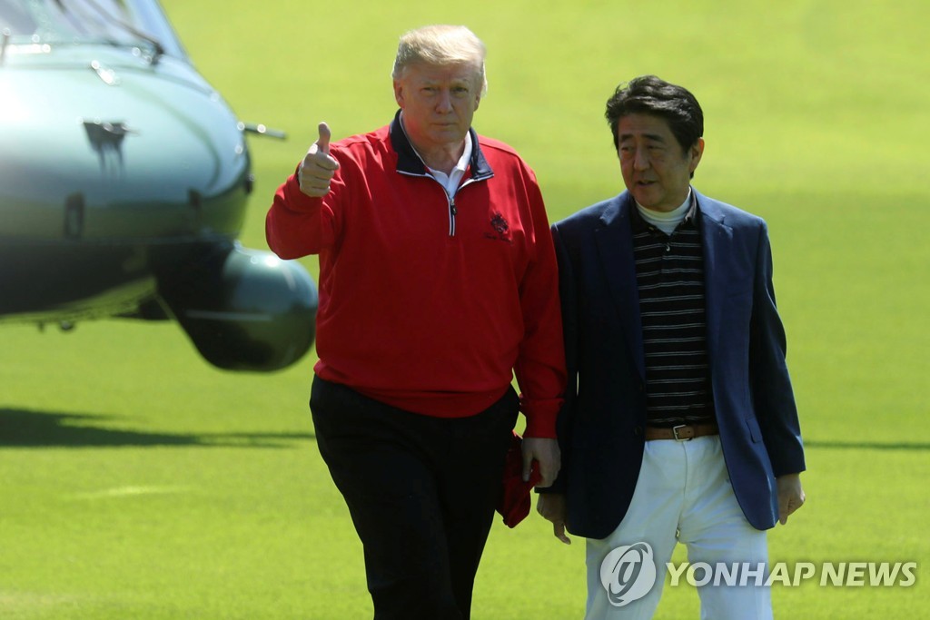 JAPAN-USA/TRUMP-GOLF