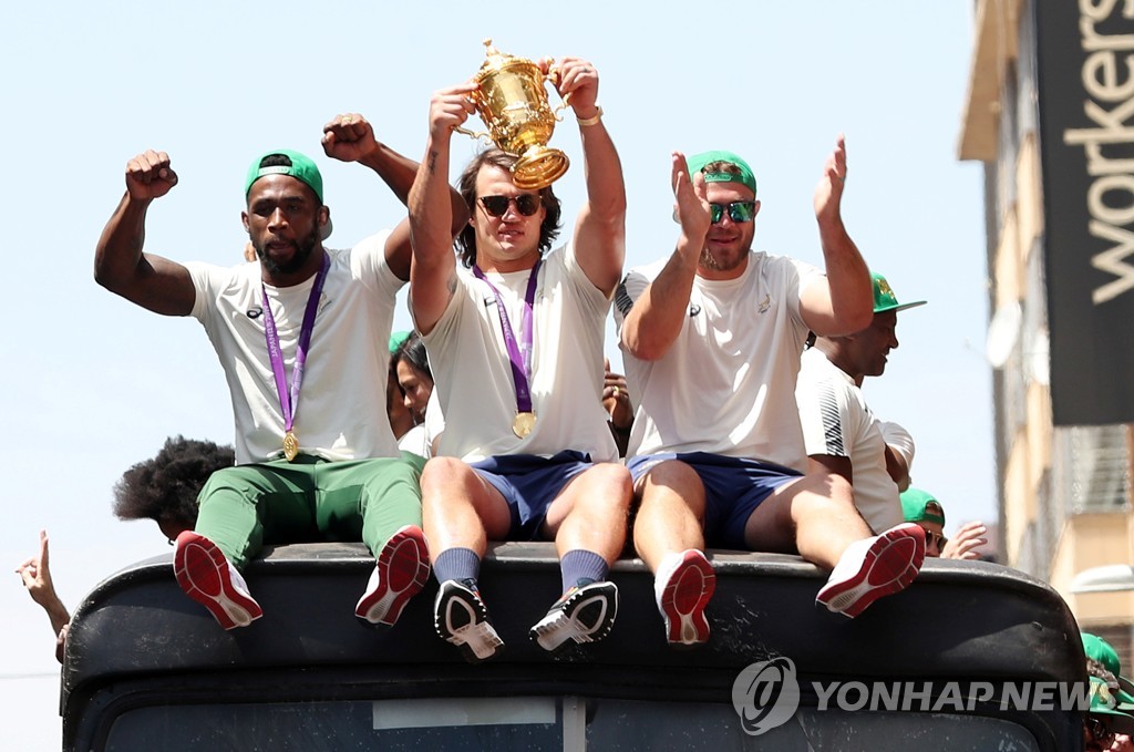 RUGBY-UNION-WORLDCUP-ZAF/PARADE