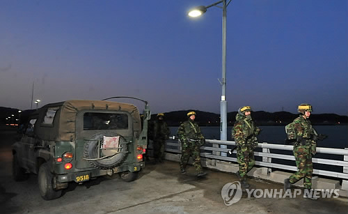 긴장감 도는 연평도