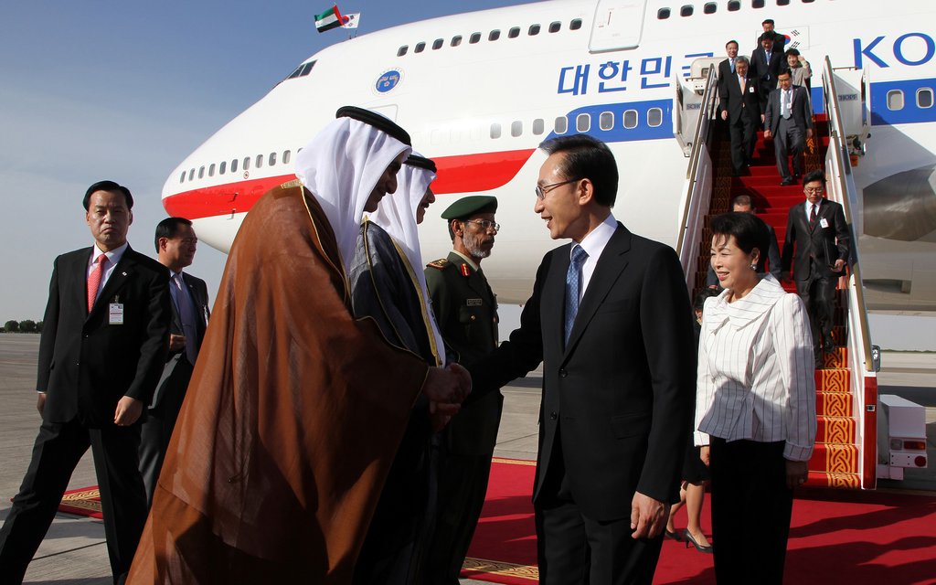 李대통령 UAE도착