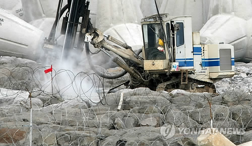 구럼비 바위 발파 초읽기