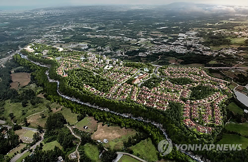 제주 무수천 유원지 개발 조감도