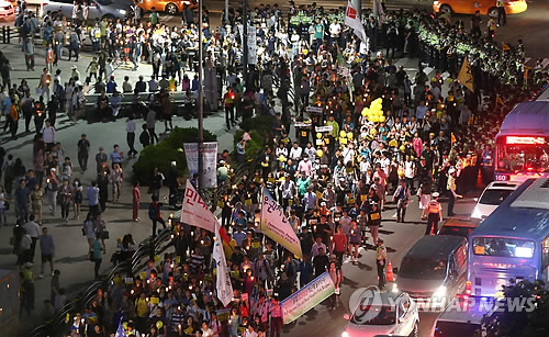 <세월호참사> 특별법 제정 염원 행진