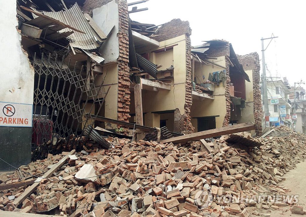 처참한 네팔의 지진 현장