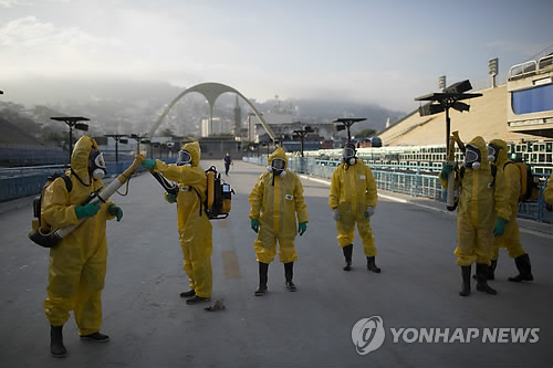 올림픽 앞둔 브라질 '지카 바이러스' 비상(AP=연합뉴스 자료사진)