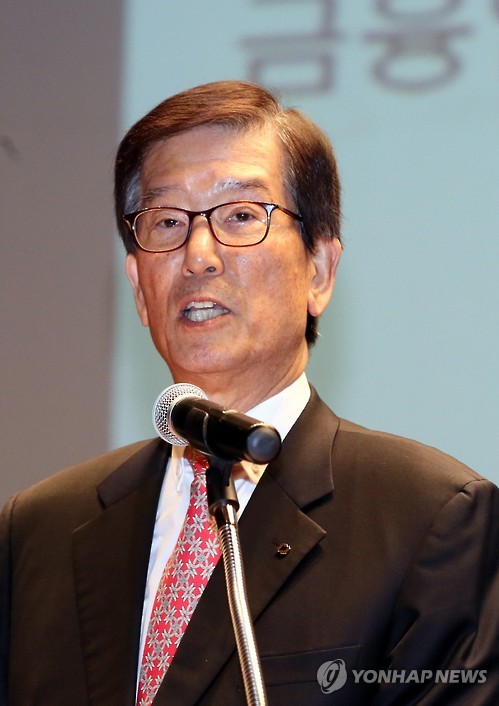 취임사하는 이동걸 산업은행 회장