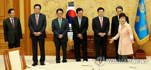 박 대통령, 여야 지도부 대화