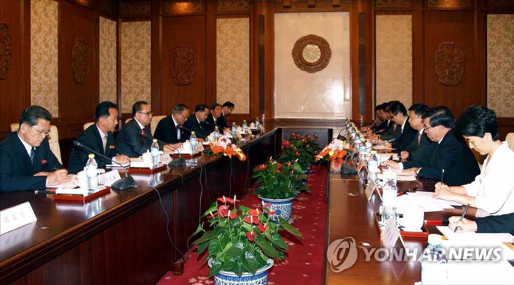 北 리수용, 쑹타오 中 대외연락부장과 회담