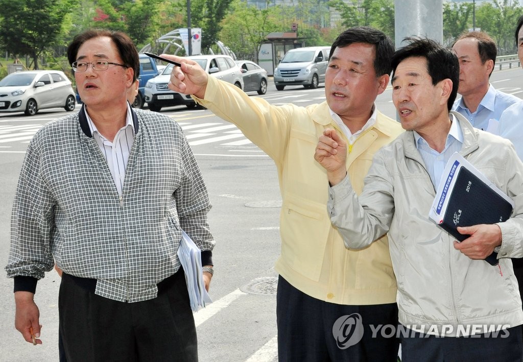 울산혁신도시 점검하는 박성민 울산중구청장