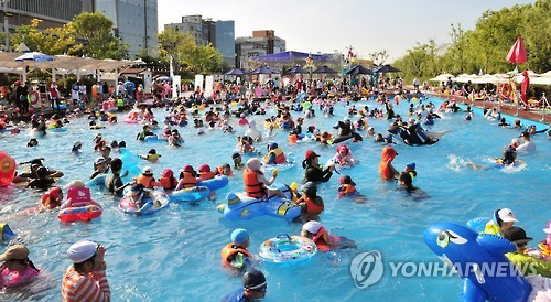 울산 동천야외물놀이장