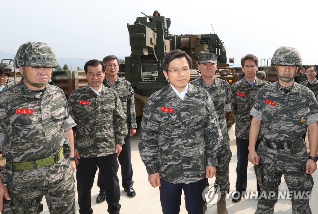 황 총리, 해병 2사단 방문