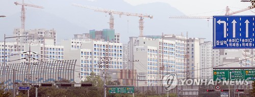 공사 중인 위례신도시 아파트