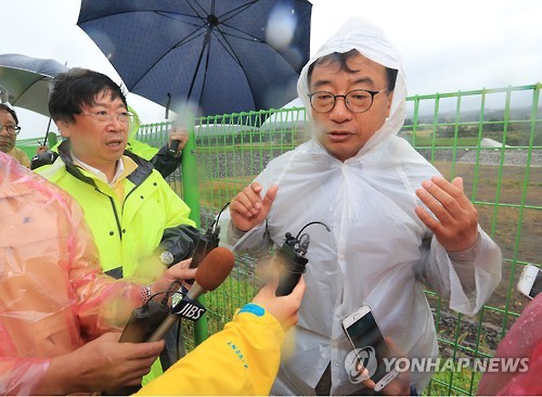 제주 태풍피해 현장 찾은 이정현 대표