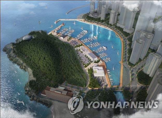 해운대 운촌 마리나항만 개발사업 조감도