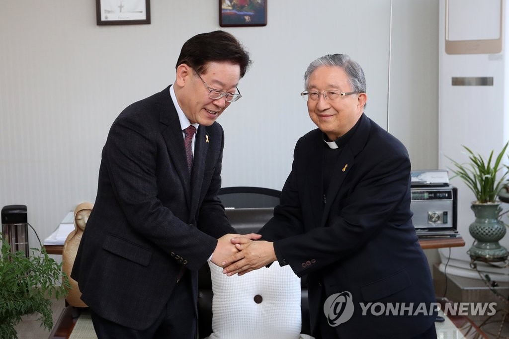 천주교광주대교구 찾은 이재명 성남시장