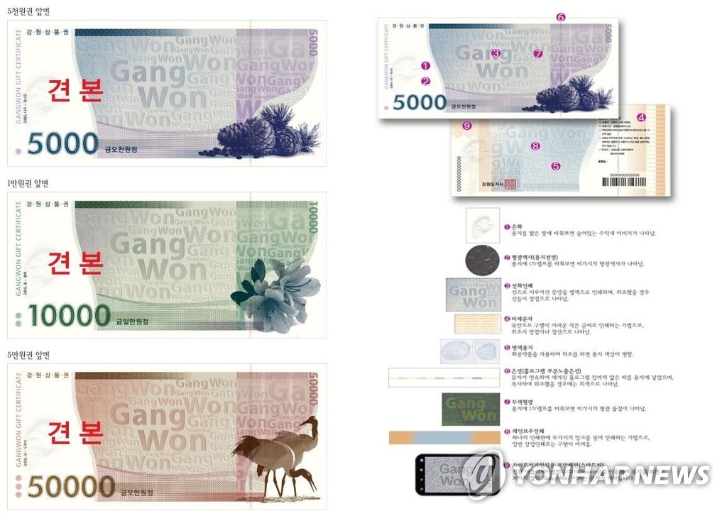 '강원상품권' 도안