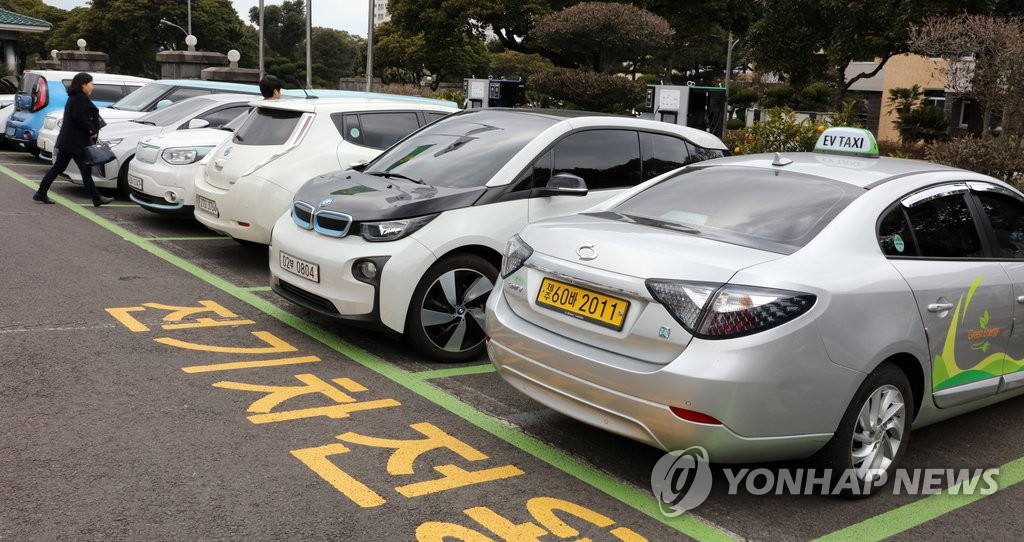 제주에 보급된 각종 전기차