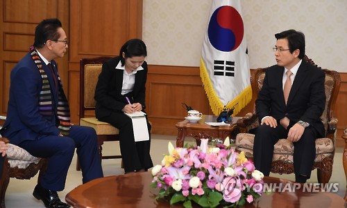 황 대행, 필리핀 법무수석 접견
