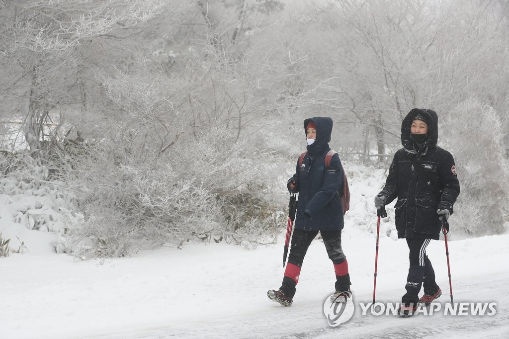 폭설 내린 한라산