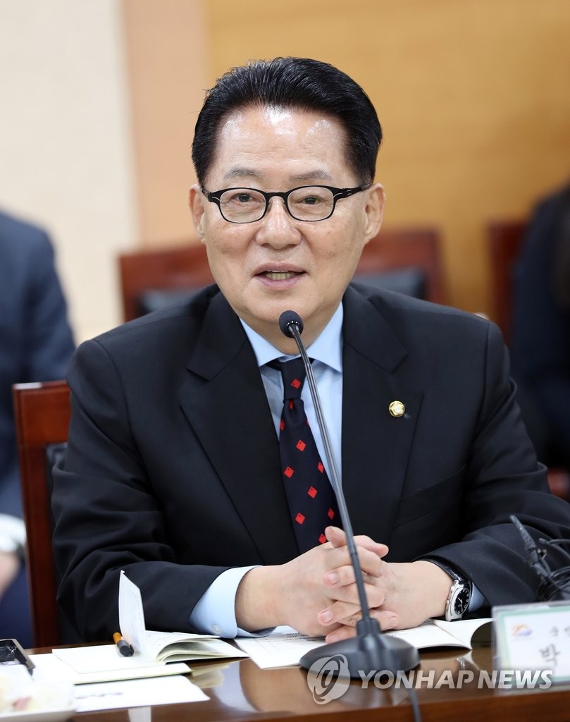 인사말하는 박지원 국민의당 대표