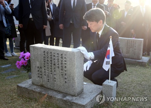 안철수, 김주열 열사 묘지 참배