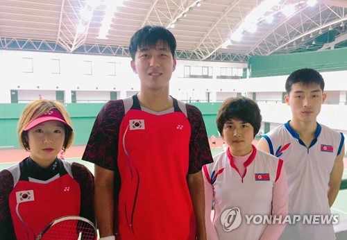 중국 정구 남북대결 '한국 완승'