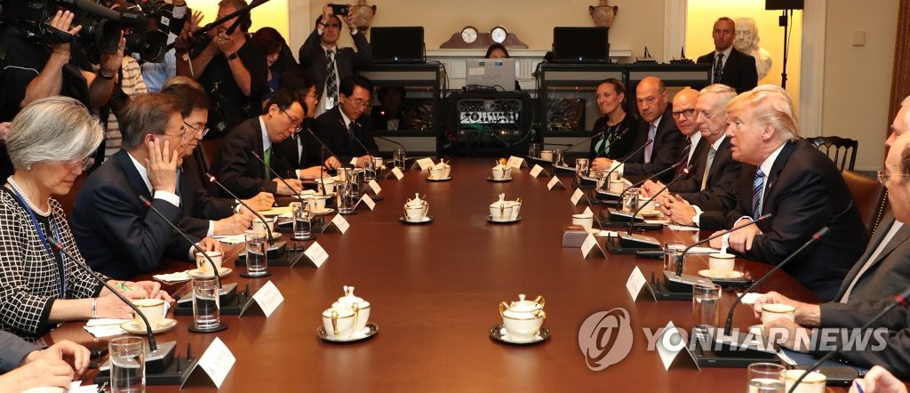 活発に議論　韓米首脳会談