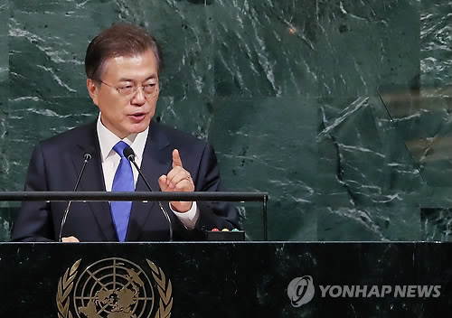 '동북아 평화' 역설 문 대통령 유엔총회서