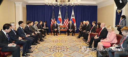 한-미 정상, 뉴욕서 회담