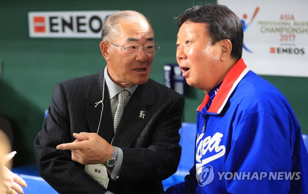 선동열 감독과 장훈