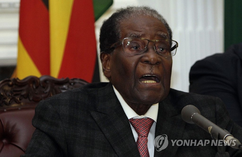짐바브웨 무가베 사임…37년 장기집권 끝났다