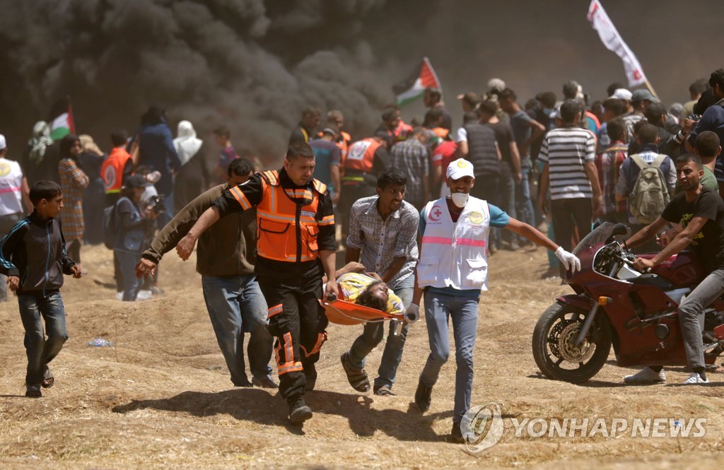 팔레스타인 가자지구서 이스라엘군 발포로 16명 사망