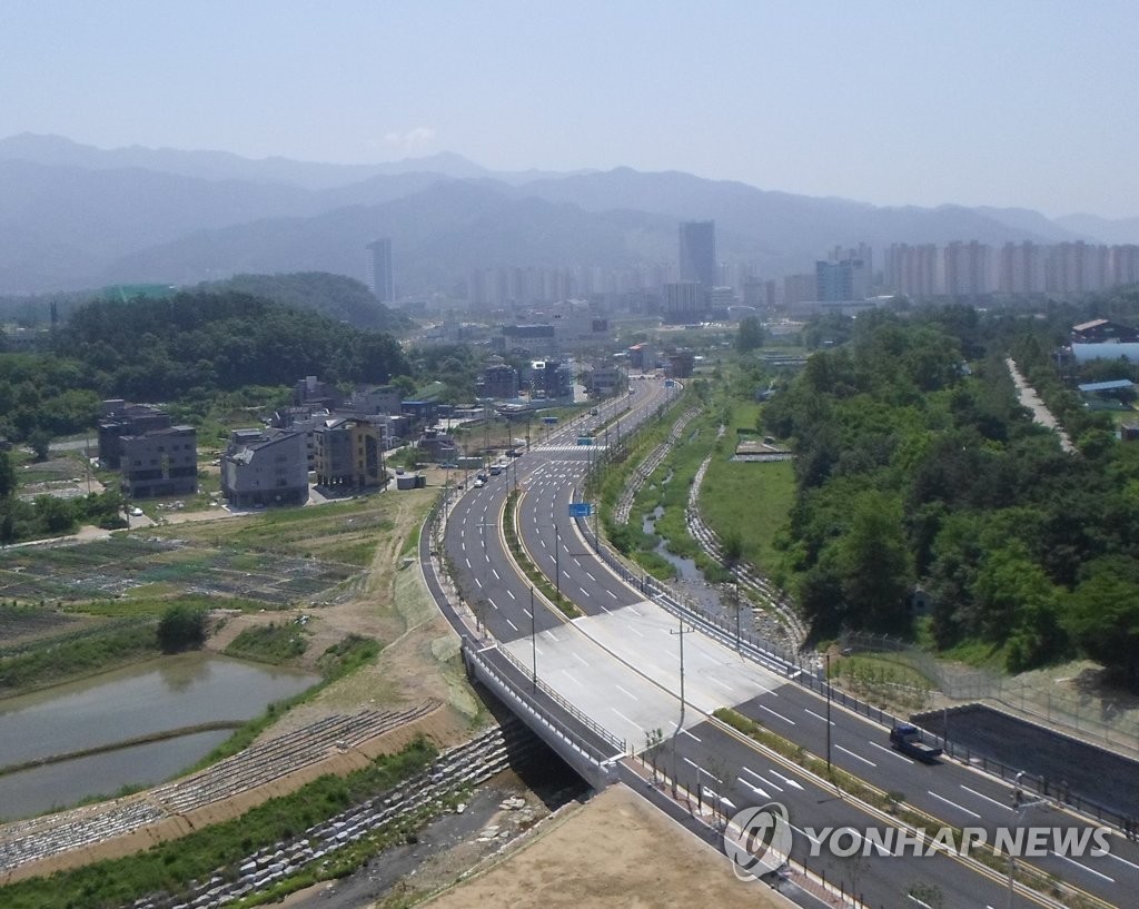 강원 원주혁신도시 서부권 진입도로 5일 개통