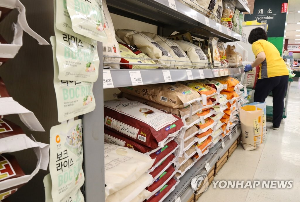 쌀값 상승, 식품 물가 상승률 견인