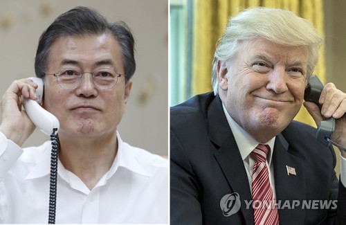 문 대통령, 북미정상회담 마친 트럼프 대통령 통화