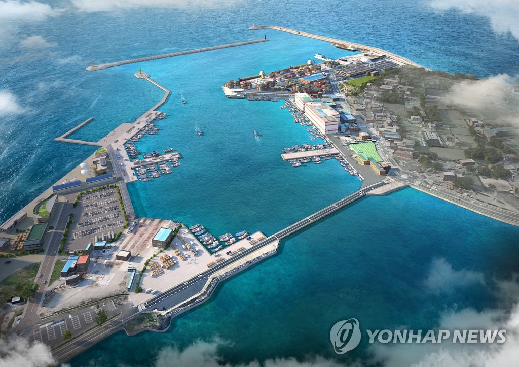 제주 성산포항 접안시설 조감도