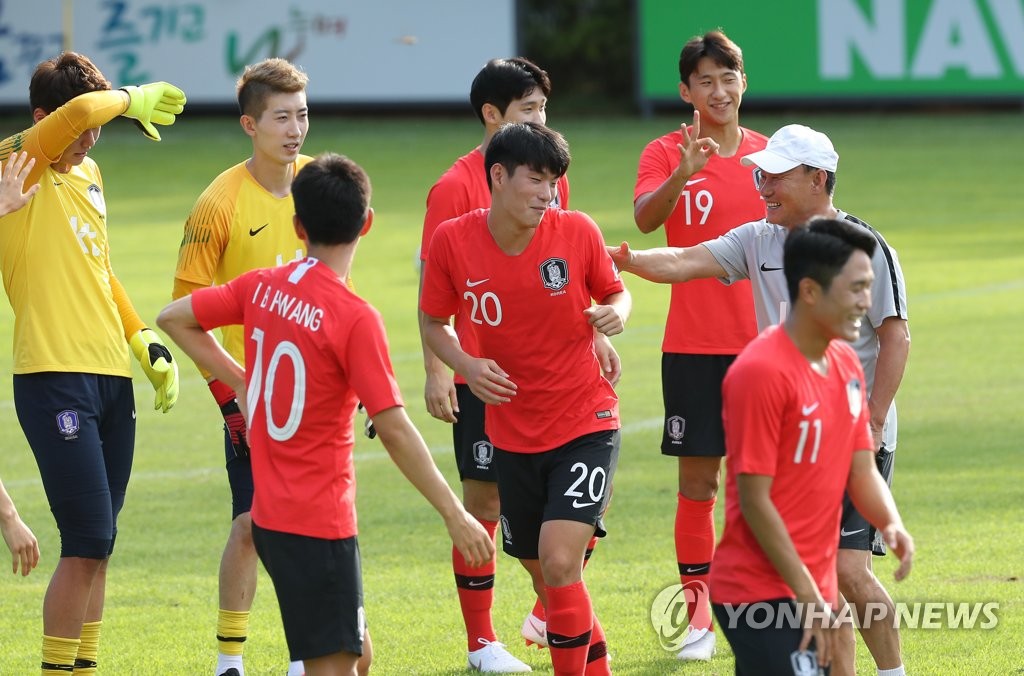 한국 U-23 축구대표팀 선수들.[연합뉴스 자료사진]