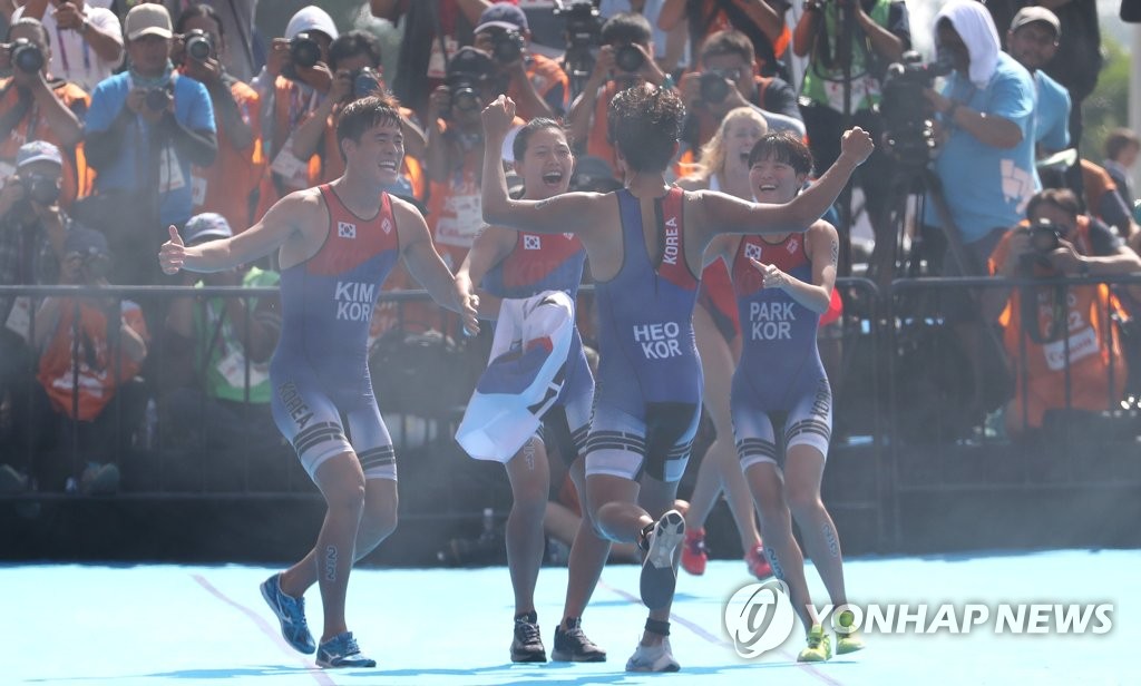 트라이애슬론 '은메달' 최고다!