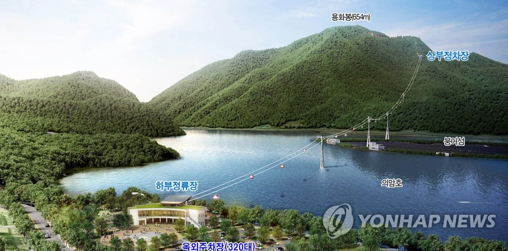 춘천 삼악산 케이블카 조감도
