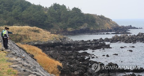해안가 수색하는 경찰