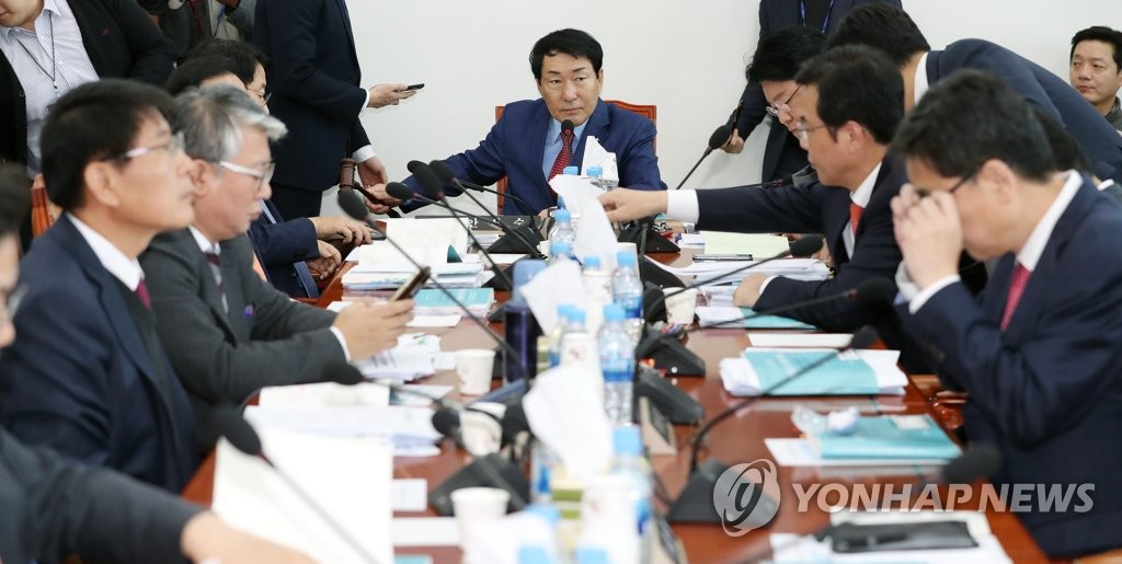 예결위 소위 주재하는 안상수 위원장