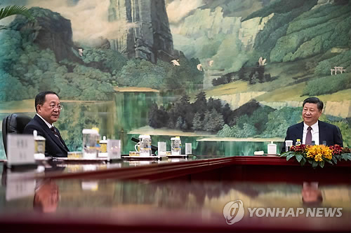 시진핑 만난 北 리용호 외무상