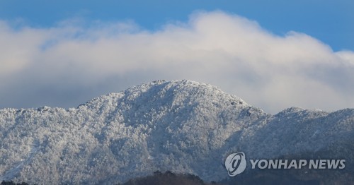 지리산 천왕봉의 겨울