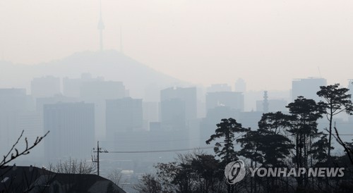 서울 미세먼지 '나쁨'