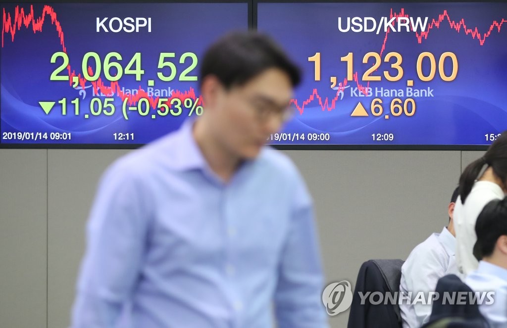 코스피 소폭 하락