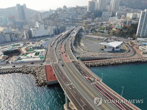 부산 해안순환도로망 천마산터널
