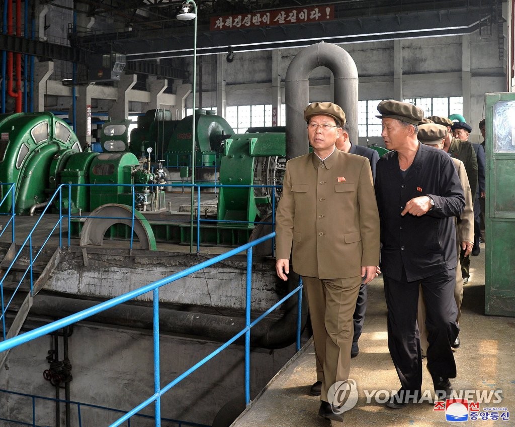 북한 김재룡, 순천화력발전소 시찰