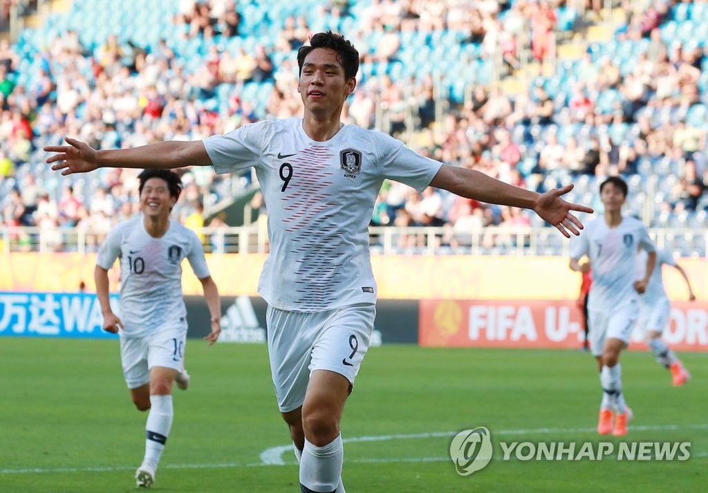오세훈 U-20 한·일전 선제골