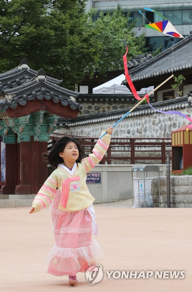 Flying kites Flying kites