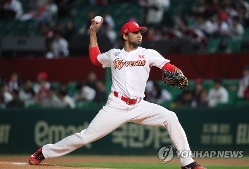 SK 와이번스에서 뛰었던 외국인 투수 앙헬 산체스
